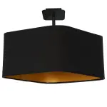 Lampa podsufitowa NAPOLI BLACK/GOLD 1xE27 | ML6367 Milagro