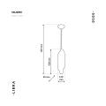 Lampa wisząca LIBRA 6xE14  w kolorze czarnym MILAGRO BY MACIEJ ZIEŃ