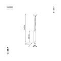 Lampa wisząca w kolorze złotym LIBRA 1xE14 | MILAGRO BY MACIEJ ZIEŃ