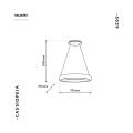 Lampa wisząca CASSIOPEIA 8,5W LED w kolorze białym MILAGRO BY MACIEJ ZIEŃ