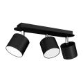 Lampa sufitowa z trzema ruchomymi reflektorkami DIXIE czarna 3xGX53 MLP7601 Milagro