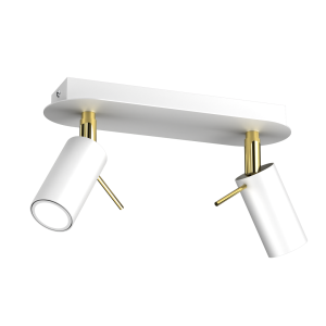 Lampa sufitowa PRESTON GOLD/WHITE 2x mini GU10 | MLP7631 Milagro