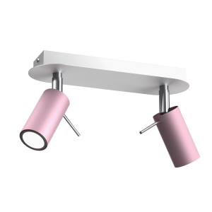 Lampa sufitowa PRESTON PINK/WHITE 2x mini GU10 | MLP7627 Milagro