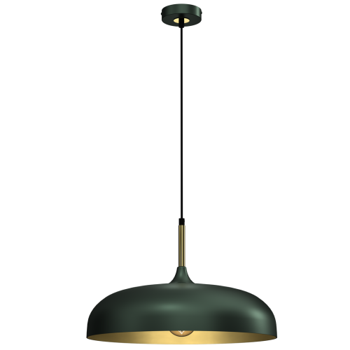 Lampa wisząca LINCOLN GREEN/GOLD 1xE27 | MLP7900 Milagro