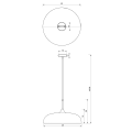 Lampa wisząca LINCOLN GREEN/GOLD 1xE27 | MLP7900 Milagro